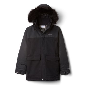Columbia Jakne Za Dječake - Boundary Bay Down Parka Crne | OKFW-04752